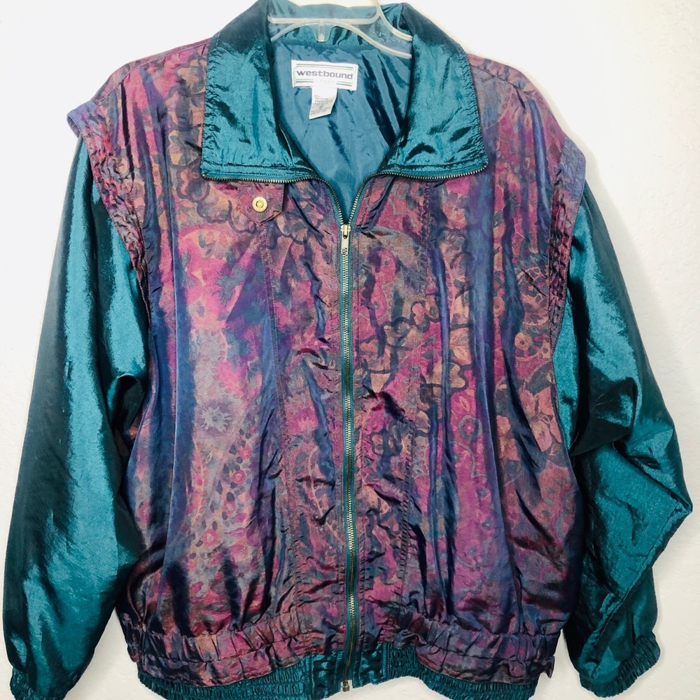 Vntg Westbound Sport Windbreaker Jacket Women’s M